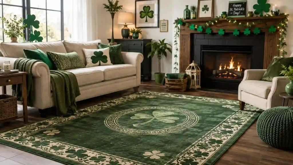 St. Patrick’s Day green rug ideas - Hasida Rugs Collection