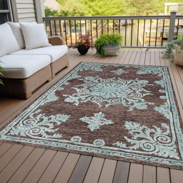 Heritage HRC-715 Brown Rug-Room Sceneby Hasida Rugs Collection