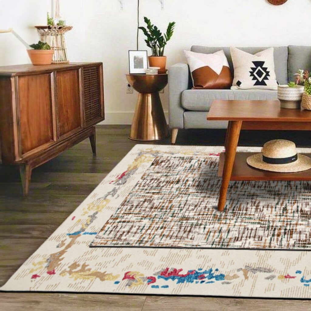 Layering rugs