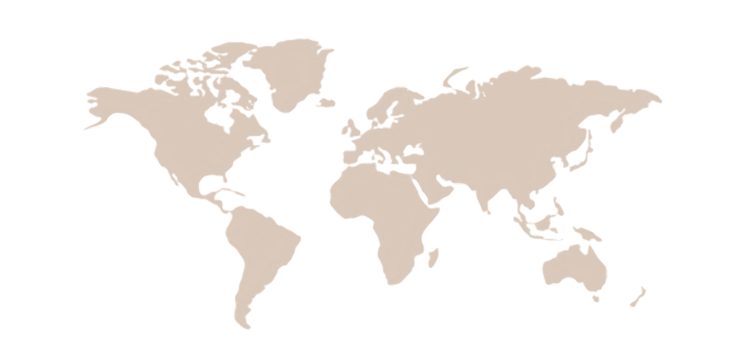 World map showing global reach