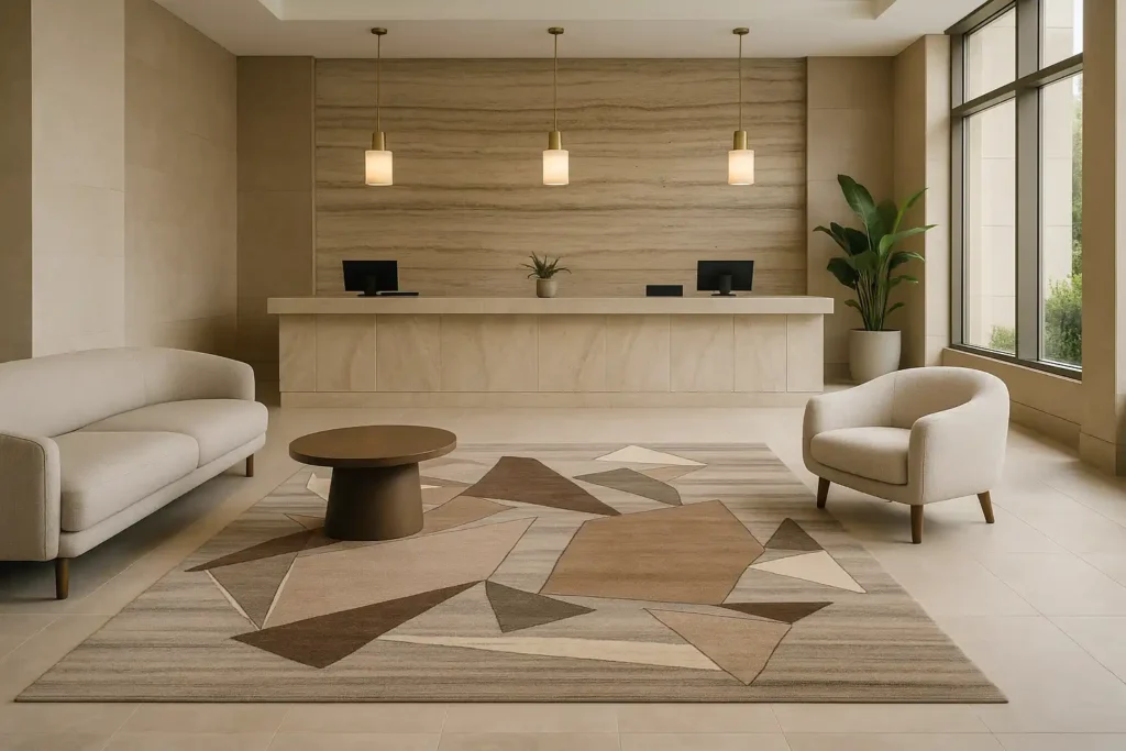 Modern Hotel Lobby with Natural Light