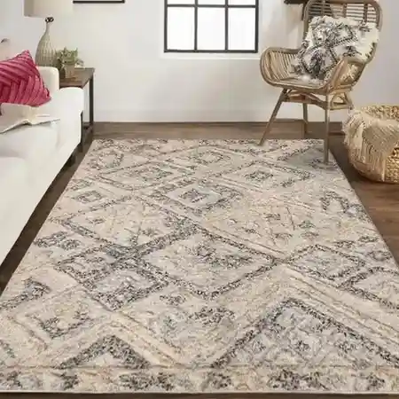 Home Our Collection Jewel HRC 704 Beige Rug Room Scene1 Hasida Rugs Collection result1 1