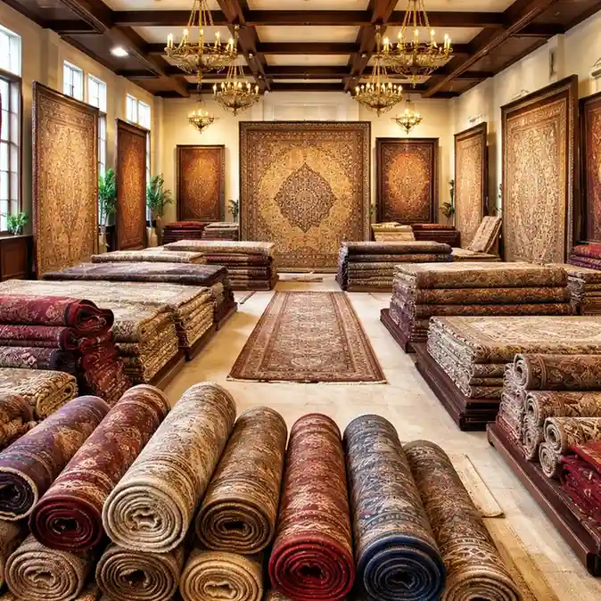 Handmade rugs from India prepared for wholesale export – Hasida Rugs Collection