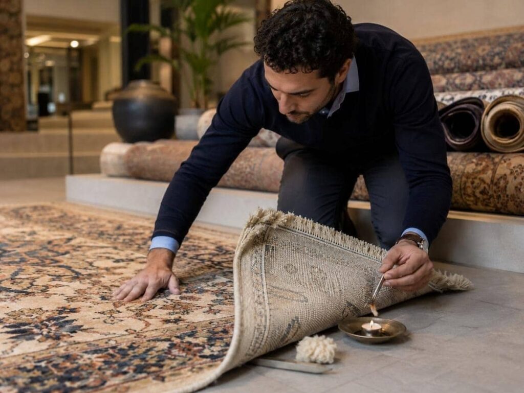 Wool vs synthetic rug comparison showing durability and quality differences in home interiors