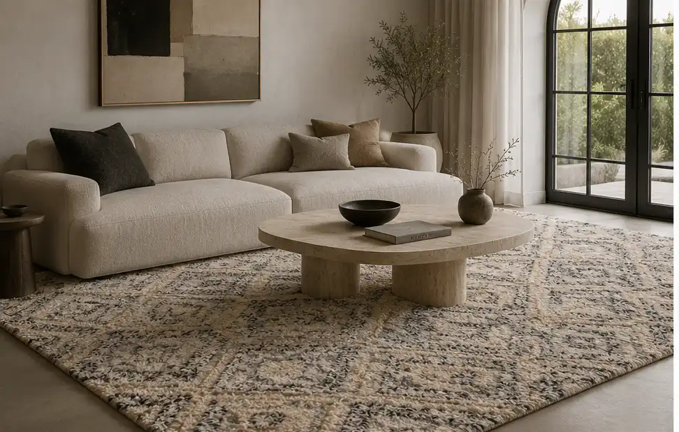 Hand tufted rug designed for luxury residential and hospitality interiors - Hasida Rugs Collection