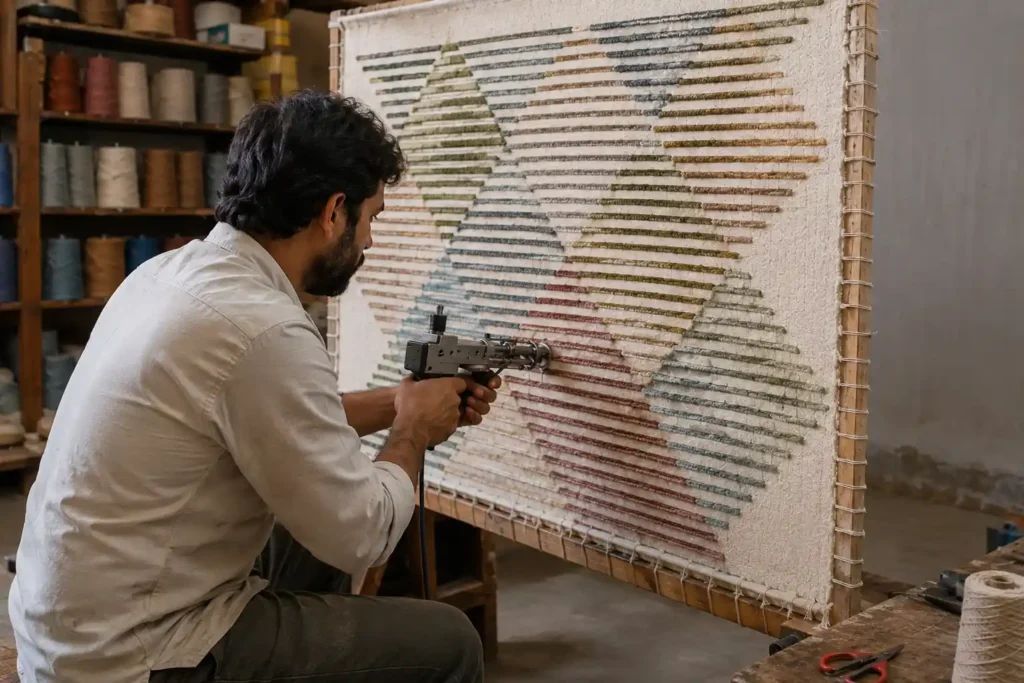 Handmade rug crafted by skilled artisans – Hasida Rugs Collection